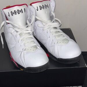 Air Jordan 7 White Red Black